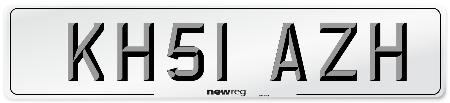 KH51 AZH Number Plate from New Reg